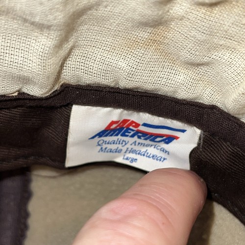Vintage Cabelas Fleece Hat Mens Size Large Tree Bark Camo Ear Flap Made In USA - Picture 9 of 9