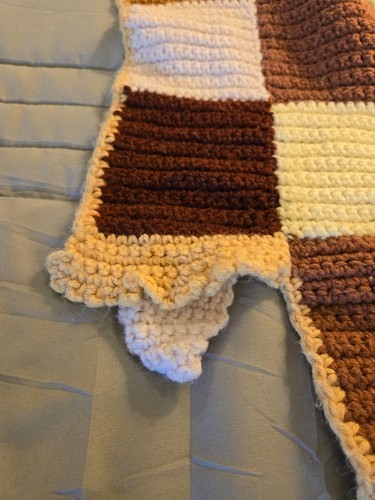 Afghan "Person" Handmade Crocheted Unusual FREE SHIPPING - Picture 11 of 16
