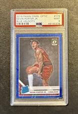 2019 Panini Optic KEVIN PORTER JR Blue Velocity Prizm RC #179 Cavs Bucks PSA 9