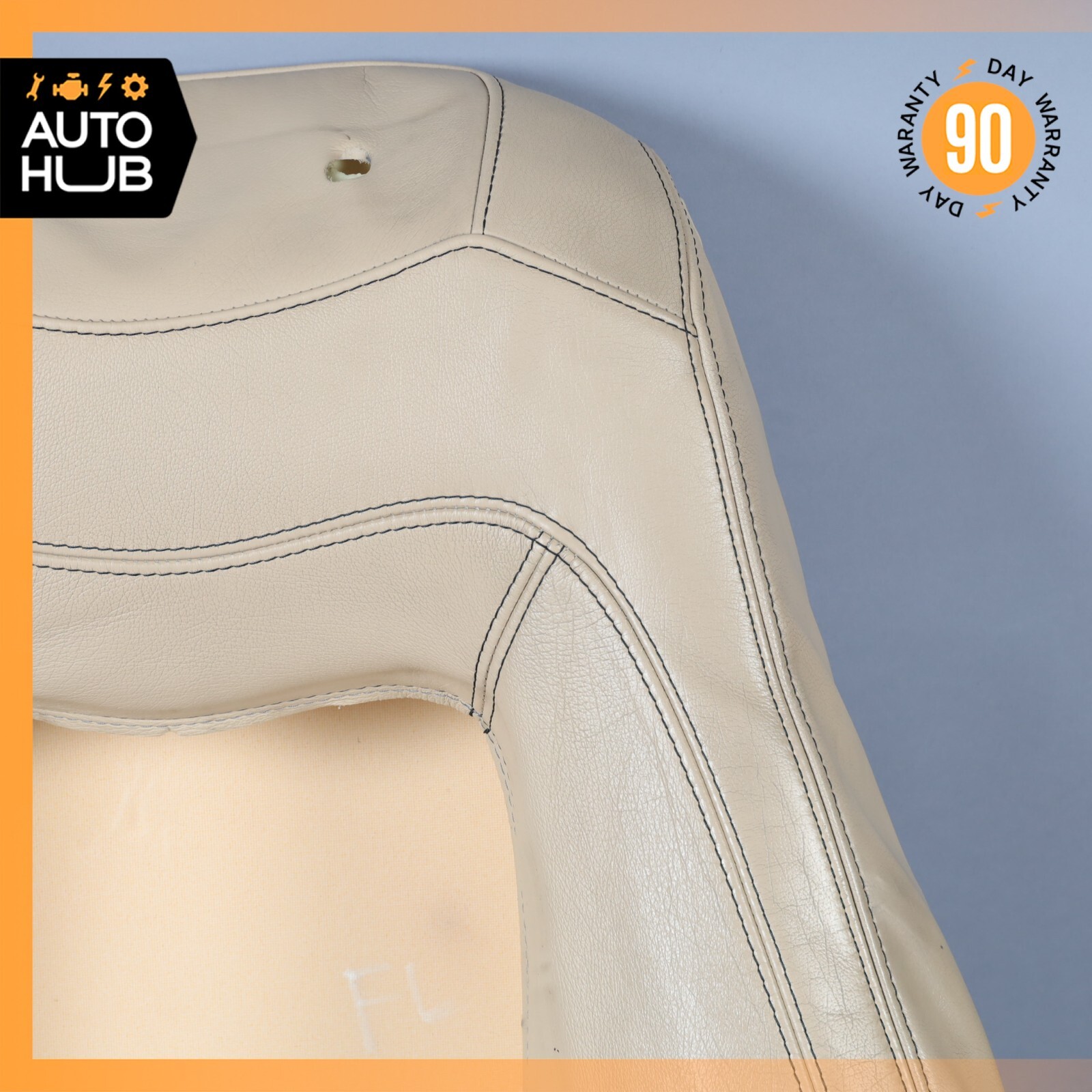 08-12 Maserati GranTurismo M145 Front Left Side Top Upper Seat Cushion Beige OEM