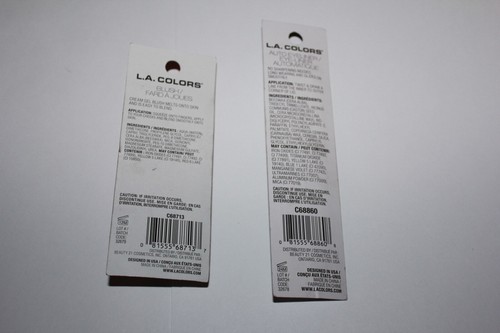 L.A. Colors Nude Glam Eyeshadow C68853 + Hydrating Lipstick C68666 In Box - Picture 2 of 2