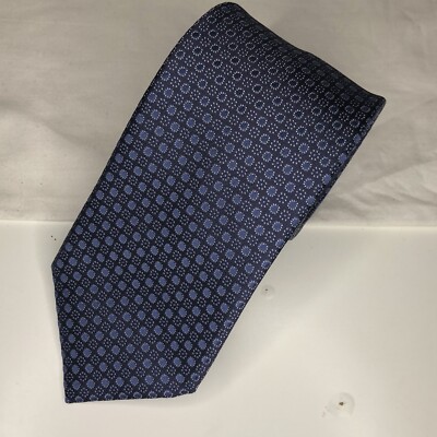 DAVID AUGUST Miracle for Kids Tie Blue Polka Dot 100% Silk Made in Italy