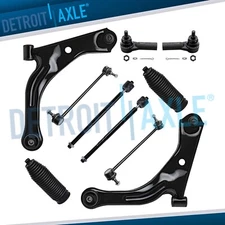 Front Lower Control Arms Tie Rods Kit for 2005-2009 Mazda Tribute Escape Mariner