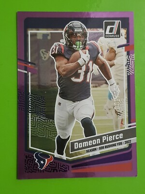 2023 Panini Donruss #116 Dameon Pierce Houston Texans Season Stat Line /500