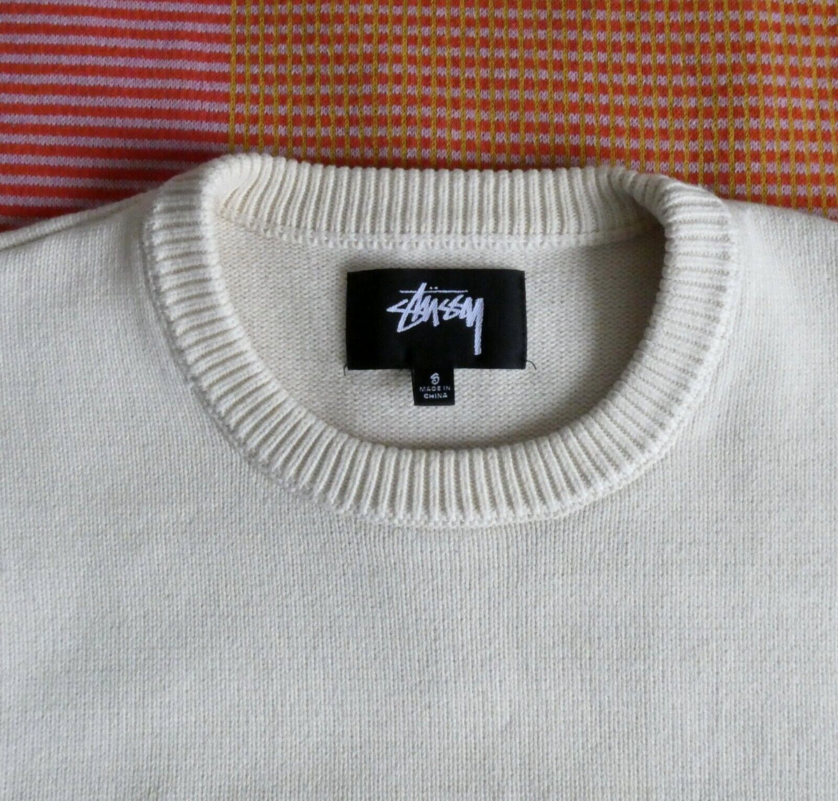 Stussy Authentic Workgear Sweater Natural Cream Beige | eBay