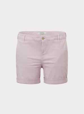 Torrid Twill Chino Short Cuffed Hem Side Pocket Lilac Purple 10