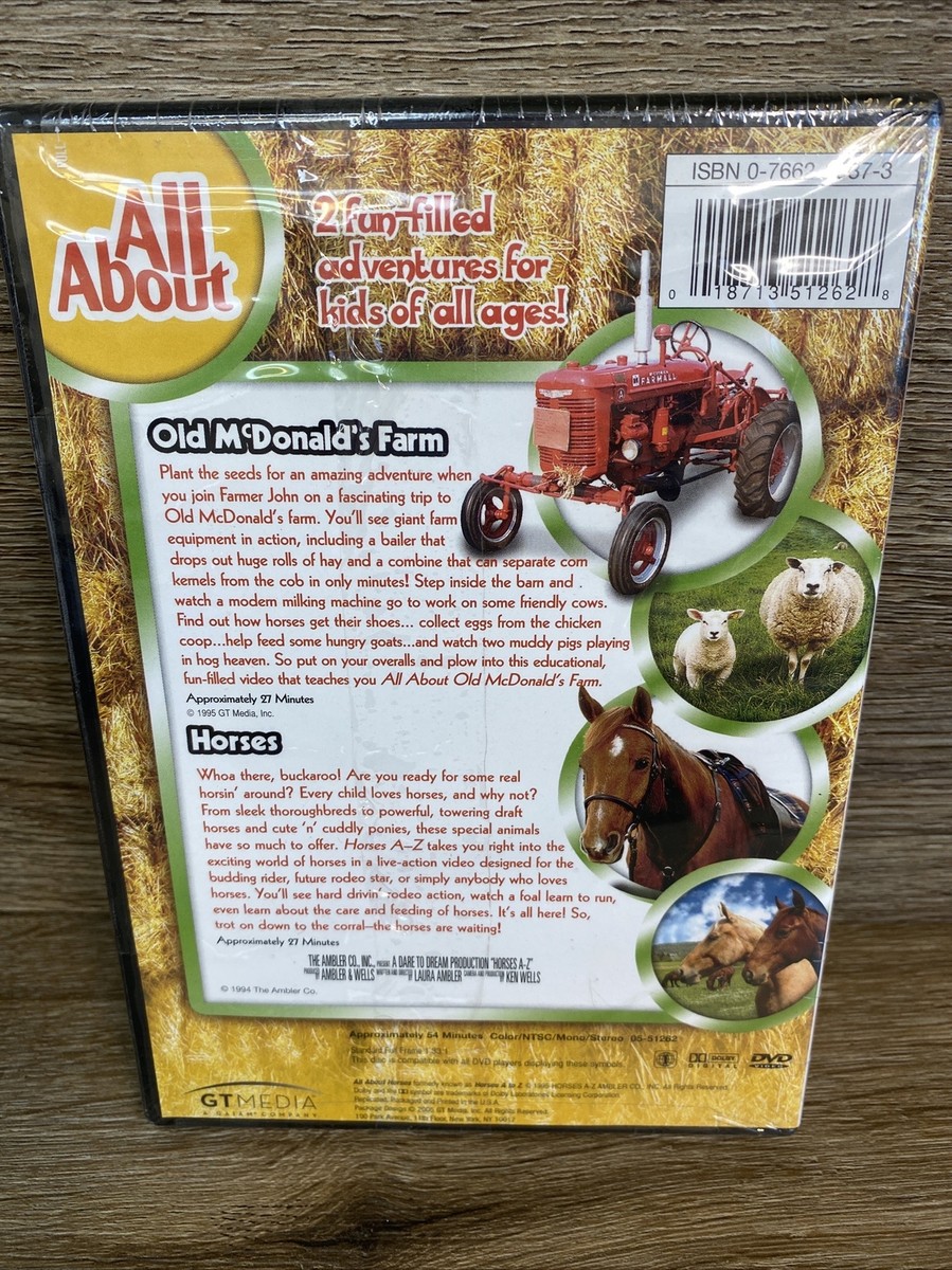 All About Movies Children Educational DVDs: Trucks Farms Horses