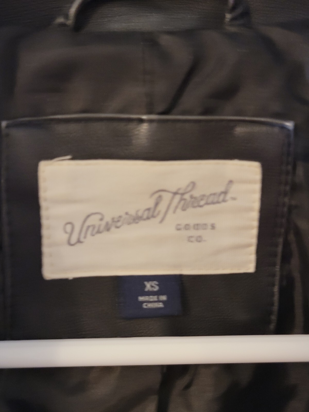 Universal Thread Black Leather Jacket Women's Siz… - image 2