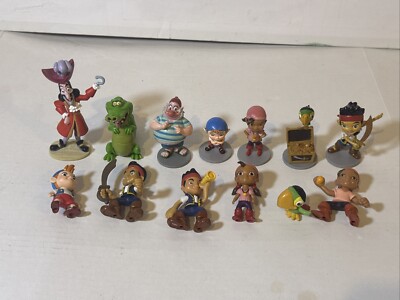 (13) Disney JAKE AND THE NEVERLAND PIRATES PVC Figures Lot Hook Tick Tock +++