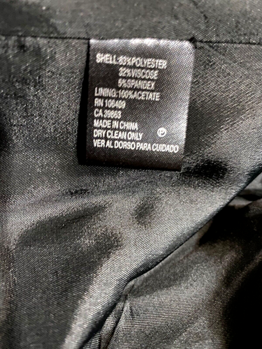Tuta donna Antonio Melani 2 pezzi pantaloni gessato nero e antracite - taglia 6/8 - Foto 18 di 23