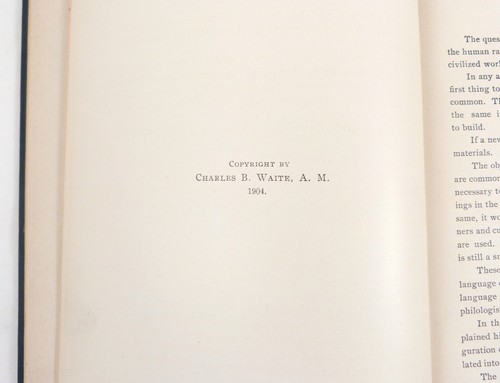 Homophonic Vocabulary in Ten Languages complied by Charles B. Waite ©1904 SIGNED - Picture 4 of 8