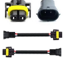 H11 H8 H9 Extension Wiring Harness Sockets Wire For Headlights or Fog Lights
