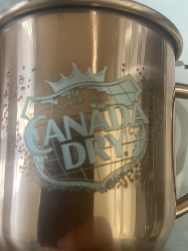Canada Dry Copper Moscow Mule Mug New In Box - Picture 3 of 3
