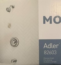 MOEN 82603 Adler Posi-Temp Shower Trim Kit, Multi-Function Shower Head  Spout