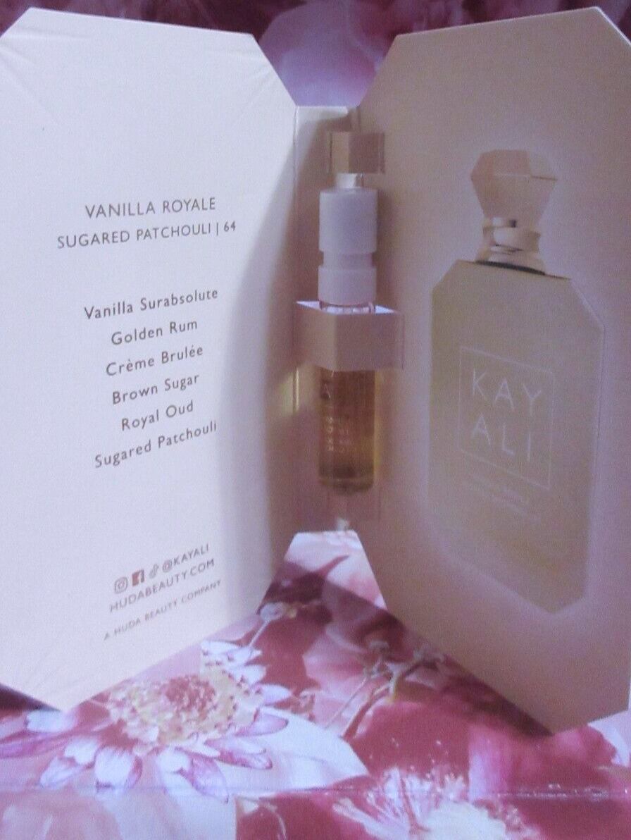 Huda Beauty Kayali Vanilla Royale Sugared Patchouli 64 EDP .05oz