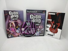 Guitar Hero Encore: Rocks the 80s (PlayStation 2 PS2 2007 Complete MANUAL&POSTER