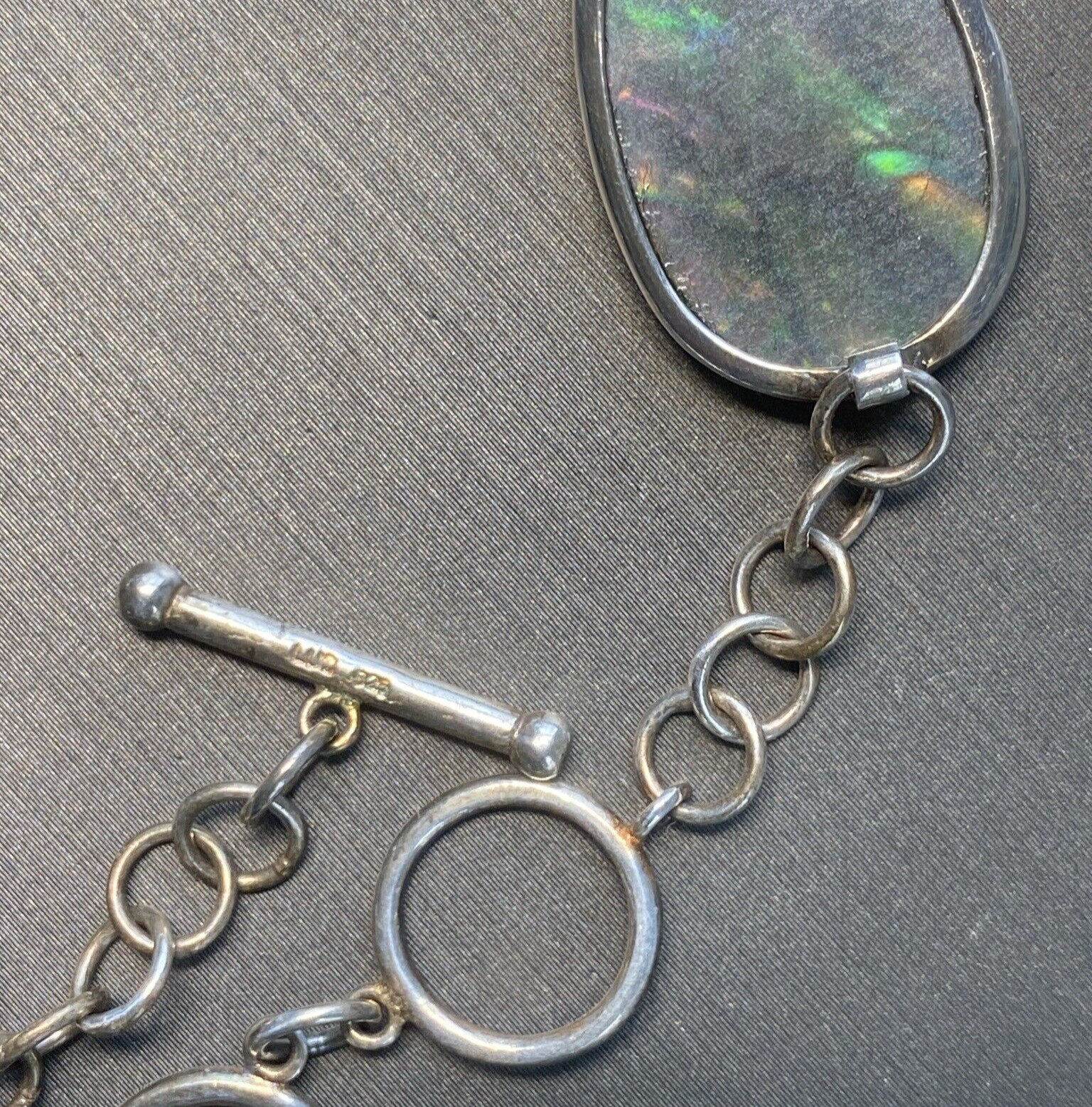 Sterling Silver Natural Abalone Shell Mermaid-cor… - image 5