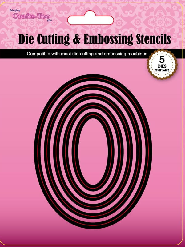 Oval Die Cutters Oval Cutting Dies Nested Oval Die Cutting Stencils Cardmaking
