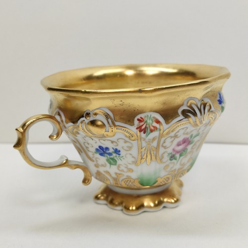 Rare Antique KPM Berlin HP Gold & Floral Beautiful Tea Cup Only Circa 1847s - Picture 8 of 24
