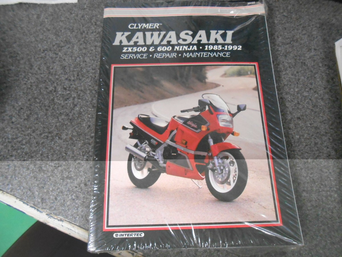 NOS Kawasaki Clymer Service Repair Maintenance Manual 85-92 ZX500