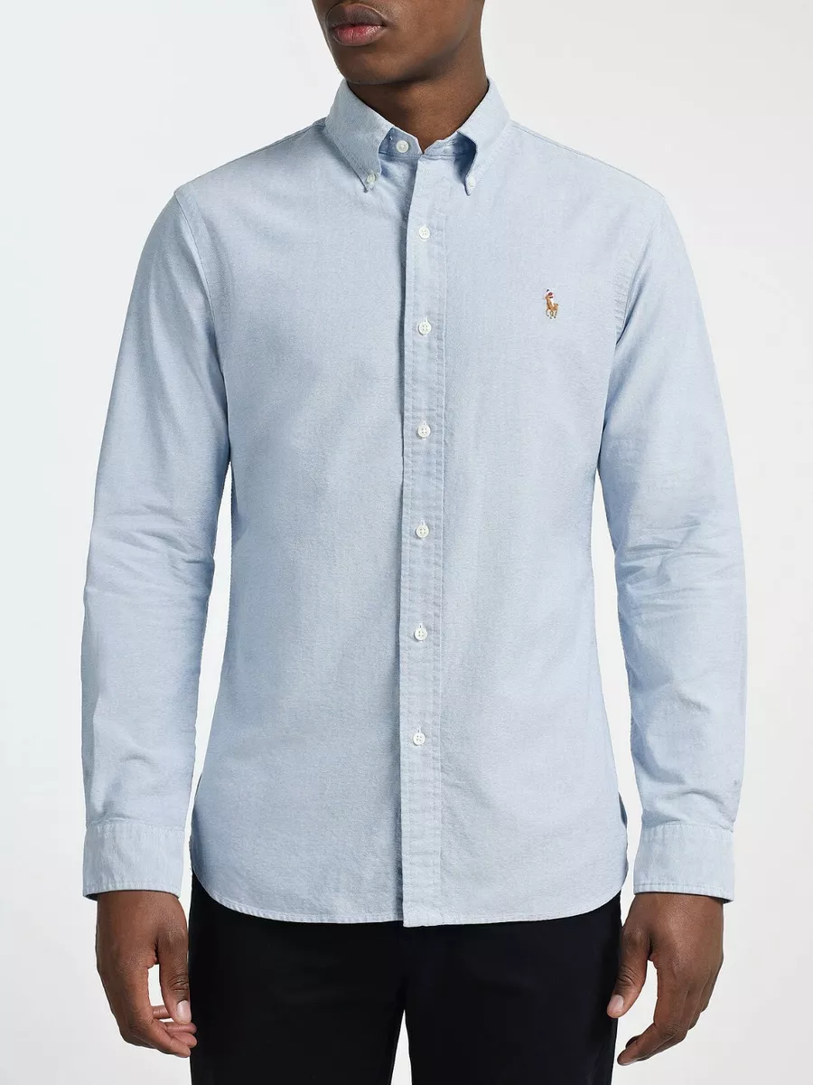 Oxford shirt with button-down collar, Polo Ralph Lauren, light blue