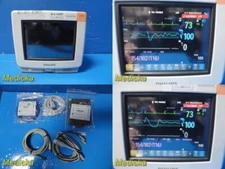 2013 Philips Intellivue MP5 Patient Monitor M8105A W/ NBP ECG SpO2 Leads~33337