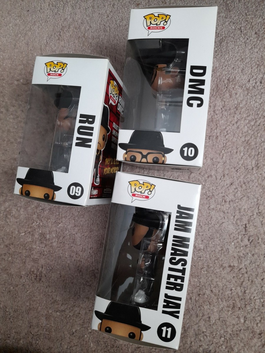 Funko POP! Run #09 DMC #10 Jam Master Jay #11 in Pop Rocks from