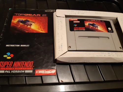 Super Nintendo Game, Top Gear 2 complete but worn - Picture 3 of 5