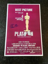 * RICHARD EDSON * signed 12x18 poster * PLATOON * PROOF * 1