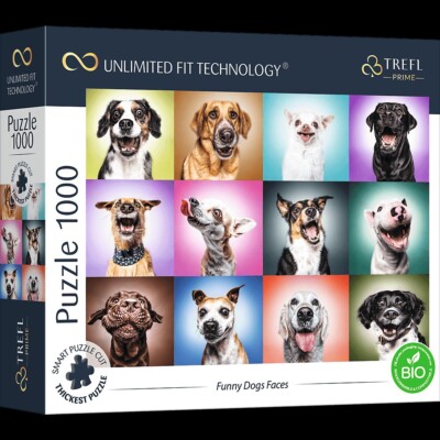 Puzzle Trefl 1000 Teile UFT Funny Dogs Faces Unlimited Fit Technology