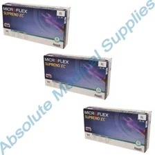 *150-Gloves* Microflex Supreno EC Extended Cuff PF Nitrile X-Large SEC-375-XL