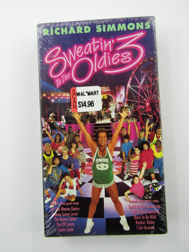 VTG Sweatin' to the Oldies 3 VHS Sealed 1993 Richard Simmons Workout Exercise
