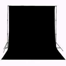 Background Solid Black Backdrop Muslin Portrait Background Screen for Photo Back