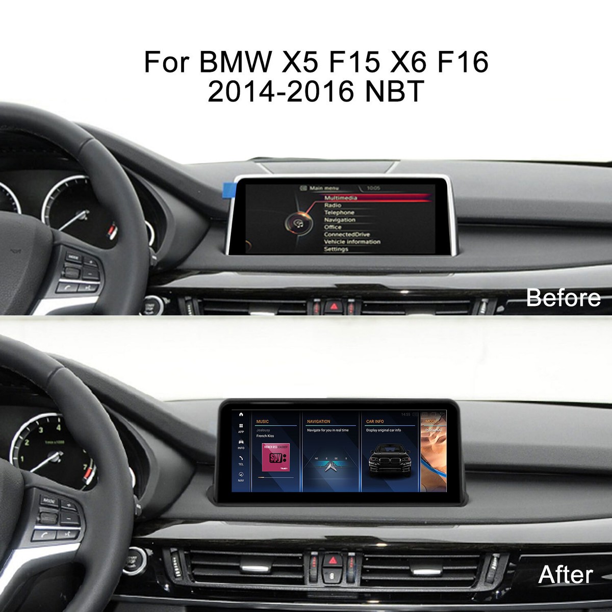 For BMW X5 X6 F15 F16 NBT 10.25