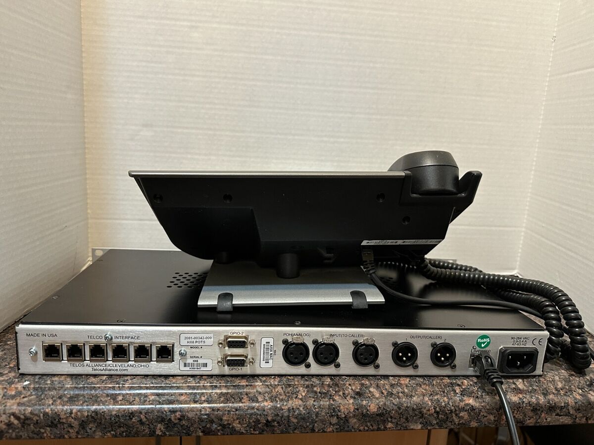 Telos Livewire Hx6 & Vset 6.Six-Line Broadcast Talkshow Telos Livewire Hx6 & Vset 6.Six-Line Broadcast Talkshow