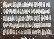 100pcs Bulk Rough Clear Crystal Quartz Small Mini Points Terminated Tips