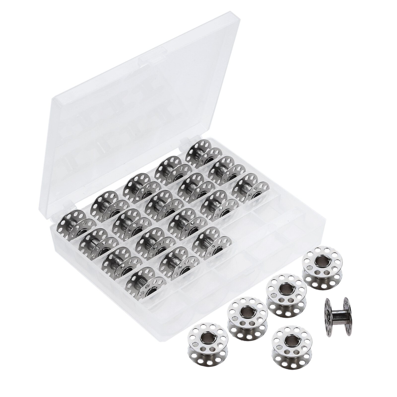 25Pcs Sewing Machine Bobbins Spools Metal Bobbin Universal for Babylock Janome eBay