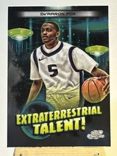 2024 Topps Chrome Cosmic De’Aaron Fox Extraterrestrial Talent #ET-12 Kings