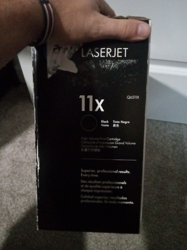Kaseta z tonerem HP Q6511X 11X NOWA ORYGINALNE ZAPIECZĘTOWANE PUDEŁKO - Zdjęcie 3 z 6