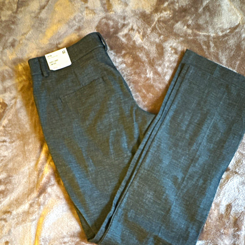 Express Women’s Gray Dress Pants Bootcut Low Rise Stretch Flat Front 4R