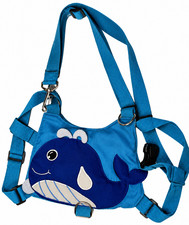 Safety Toddler Harness Leash Anti-Lost Walking Big Blue Whale Kids Age 2-6 Years