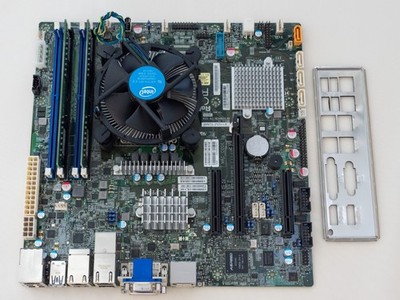 Supermicro X11SSZ-TLN4F Motherboard + Xeon E3-1275 v5 3.6GHz + 32GB DDR4