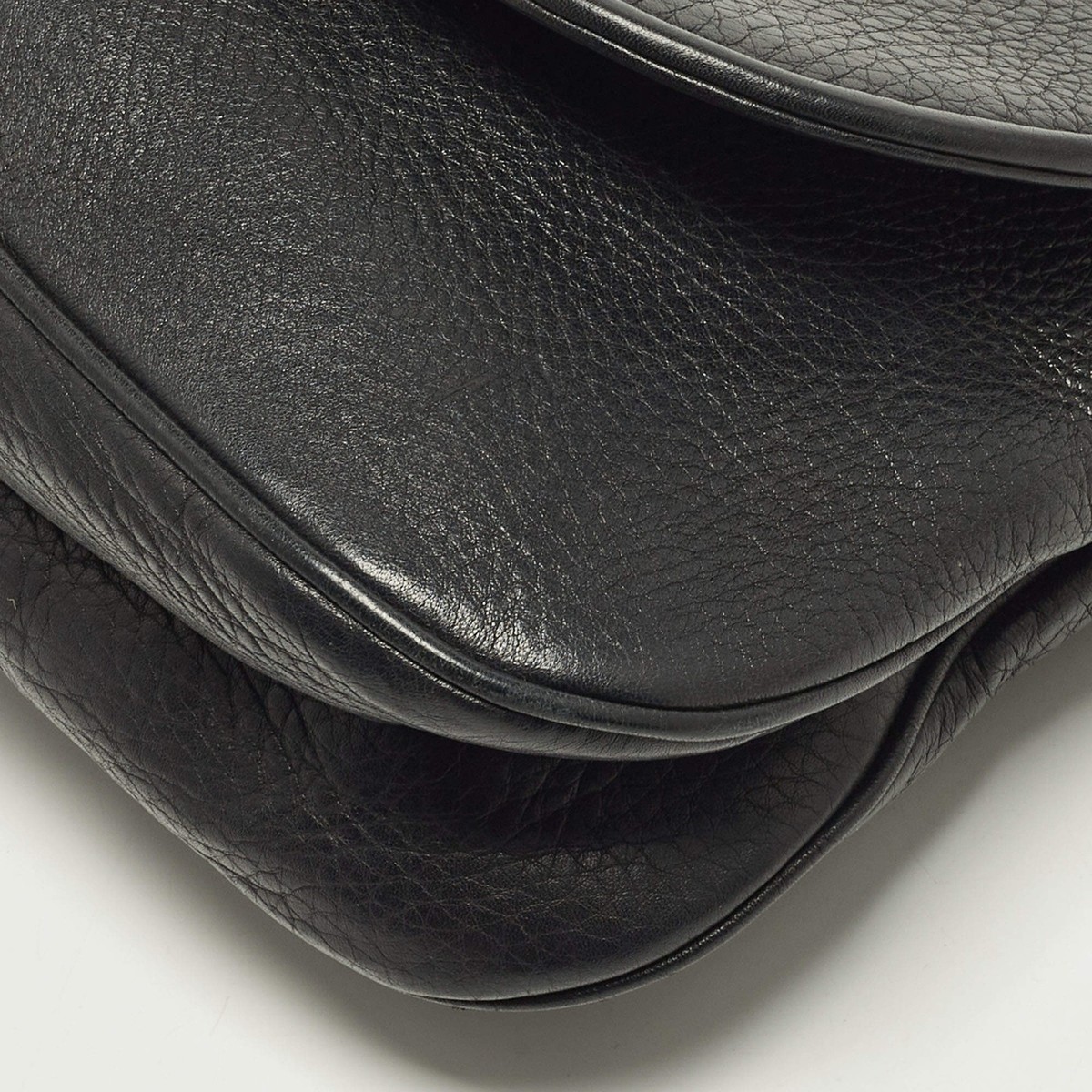 Gucci 1973 Chain Black Medium Leather Shoulder Bag | eBay