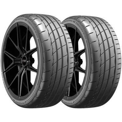 (QTY 2) 235/55R18 Firestone Firehawk Indy 500 V2 100W SL Black Wall Tires