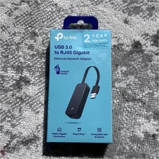 TP-Link USB 3.0 to RJ45 Gigabit Ethernet Adapter, Foldable, Plug  Play, Black