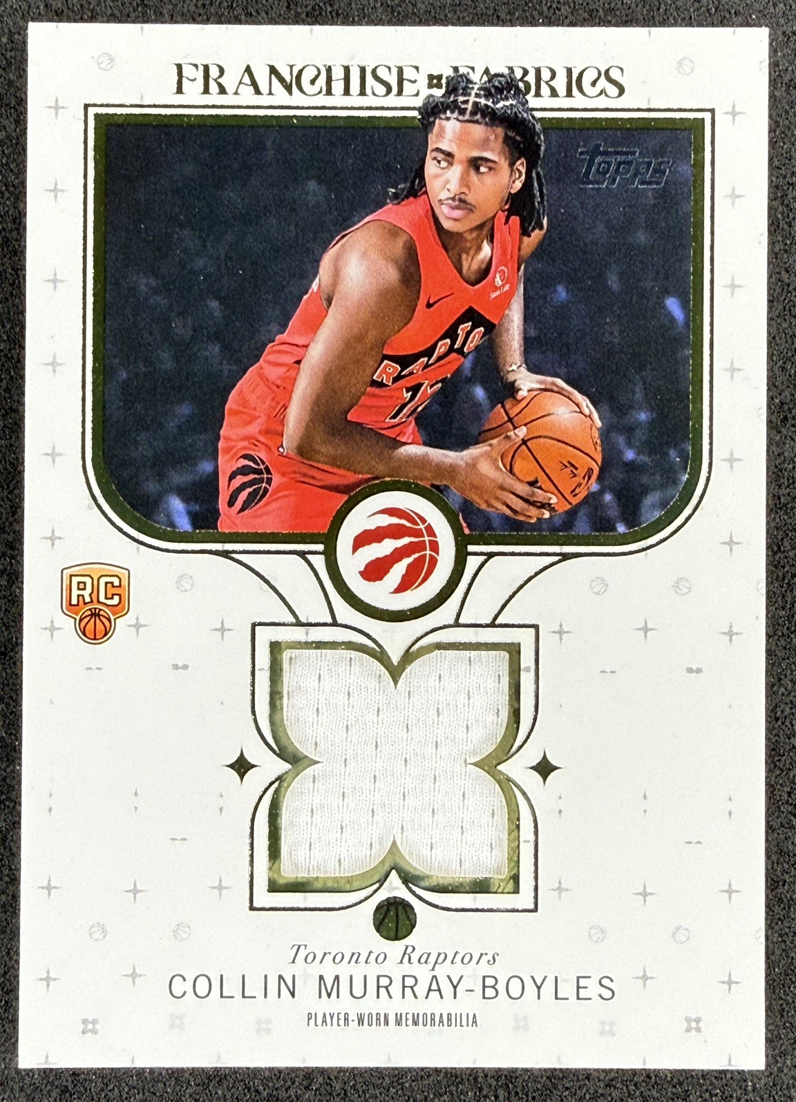 2025-26 Topps Basketball Collin Murray-Boyles Franchise Fabrics #FF-CB RC