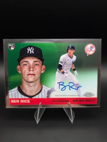 2025 Topps Chrome Platinum Ben Rice Auto RC New York Yankees