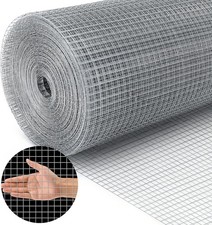 19 Gauge Hardware Cloth 1/2 inch Chicken Wire Fence Galvanized Welded Cage Wi...