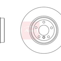 Bmw X6 E71 E72 2007-2015 Bremsscheibe Hinten (Einzeln) DSK2603