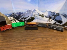 Marx Gray 1666 with Santa Fe Electronic sound tender +3 freight cars FREE SHIP.